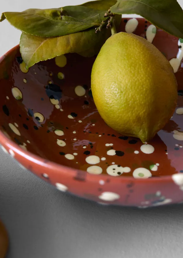 cortona_splatter_bowl_3.webp Ceramics | Tableware-TOAST Cortona Splatter Bowl Terracotta/Multi