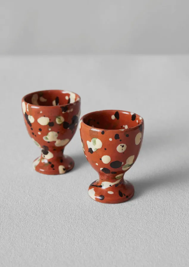 cortona_splatter_egg_cup_set_4-1.webp Ceramics | Kitchen-TOAST Cortona Splatter Egg Cup Set Terracotta/Multi
