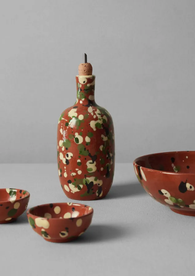 cortona_splatter_pinch_pot_set_3.webp Ceramics | Tableware-TOAST Cortona Splatter Pinch Pot Set Terracotta/Multi