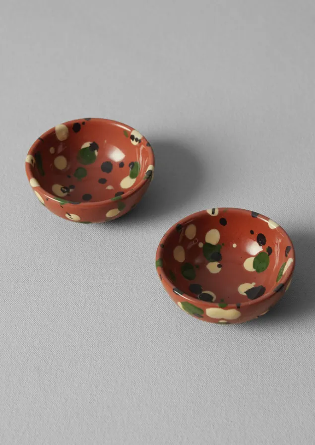 cortona_splatter_pinch_pot_set_5.webp Ceramics | Tableware-TOAST Cortona Splatter Pinch Pot Set Terracotta/Multi