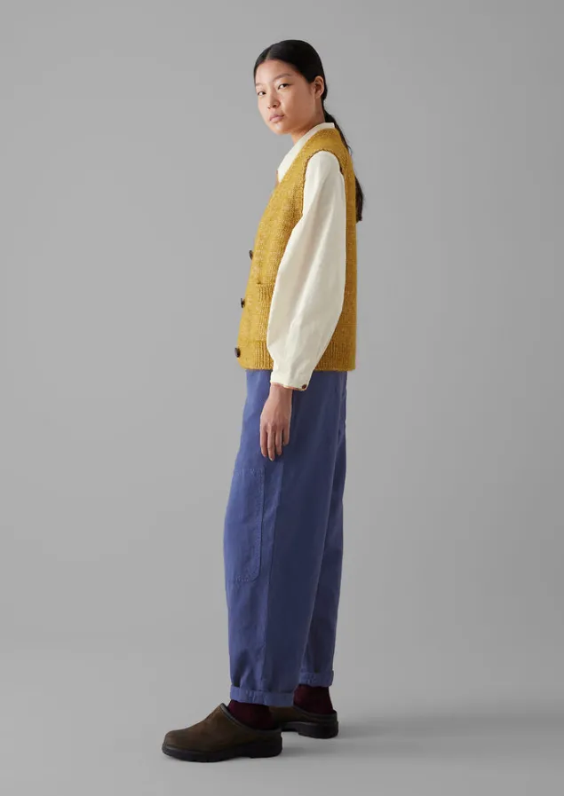 cotton_alpaca_button_through_tank_2.webp Knitwear-TOAST Cotton Alpaca Button Through Tank DijonYellow