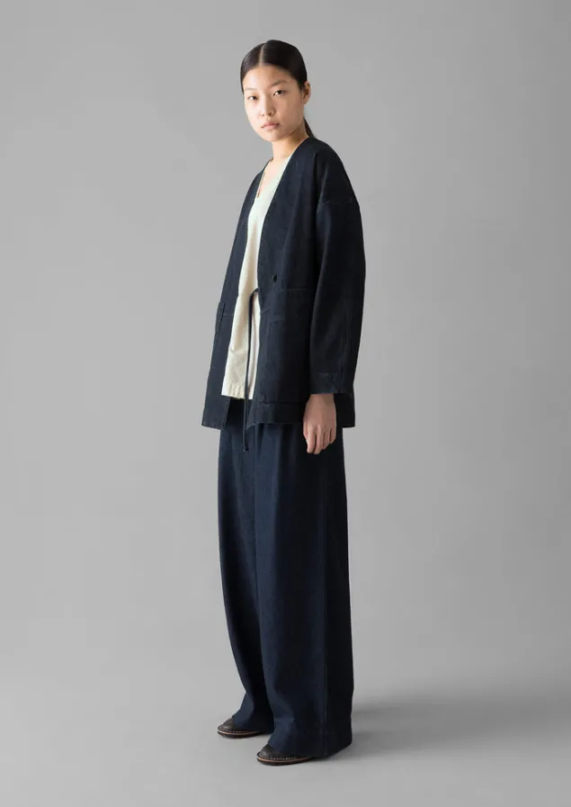 cotton_hemp_denim_wide_leg_trousers_15.webp Denim | Workwear-TOAST Cotton Hemp Denim Wide Leg Trousers Indigo