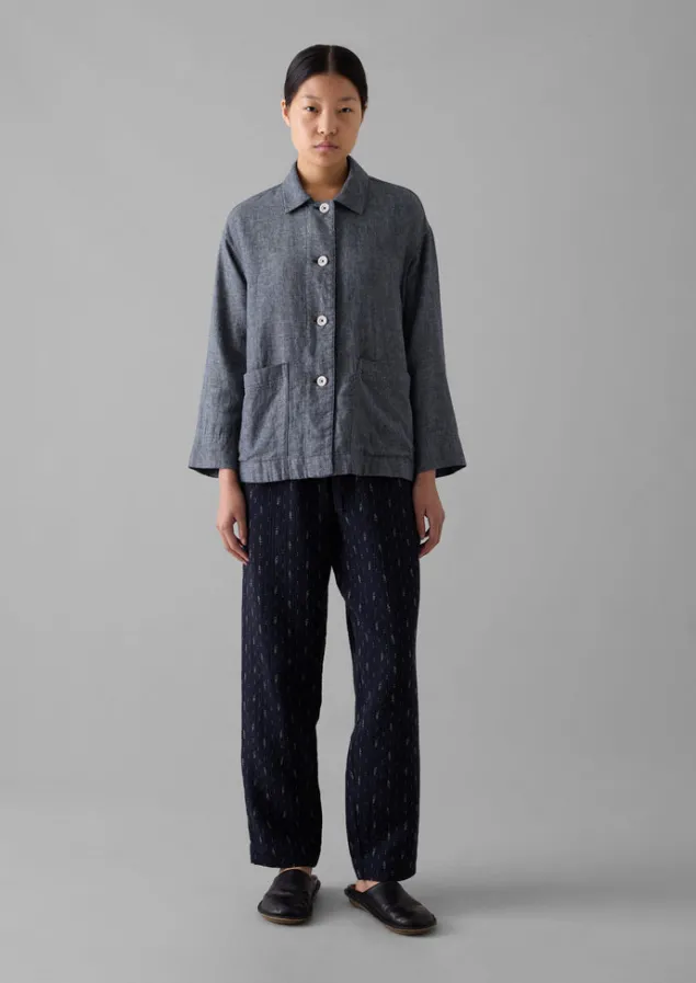 cotton_linen_twill_shirt_2.webp Linen | Loungewear-TOAST Cotton Linen Twill Shirt IndigoBlue