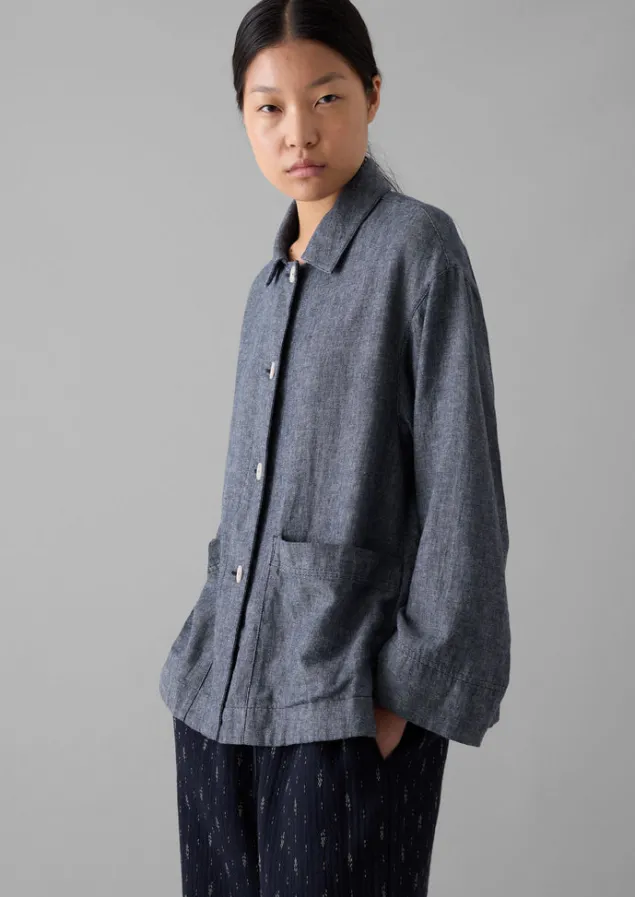 cotton_linen_twill_shirt_6.webp Linen | Loungewear-TOAST Cotton Linen Twill Shirt IndigoBlue