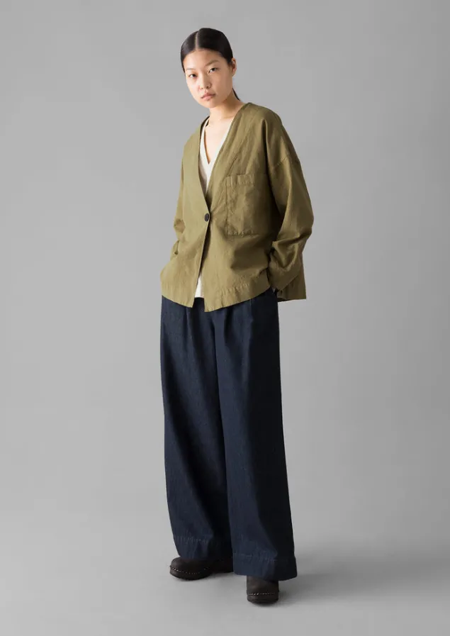 cotton_linen_wrap_jacket_15.webp Linen | Coats & Jackets-TOAST Cotton Linen Wrap Jacket GoldenSand