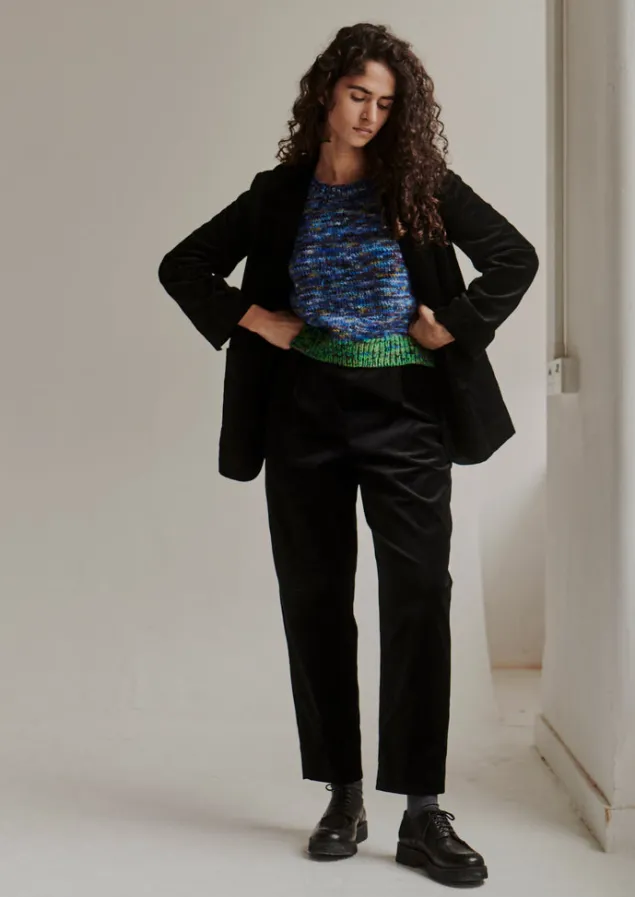 Velvet | Coats & Jackets-TOAST Cotton Velvet Jacket BrownSlate