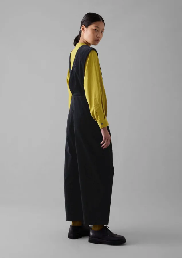 cotton_velvet_pinafore_jumpsuit_14.webp Velvet | Jumpsuits-TOAST Cotton Velvet Pinafore Jumpsuit BrownSlate