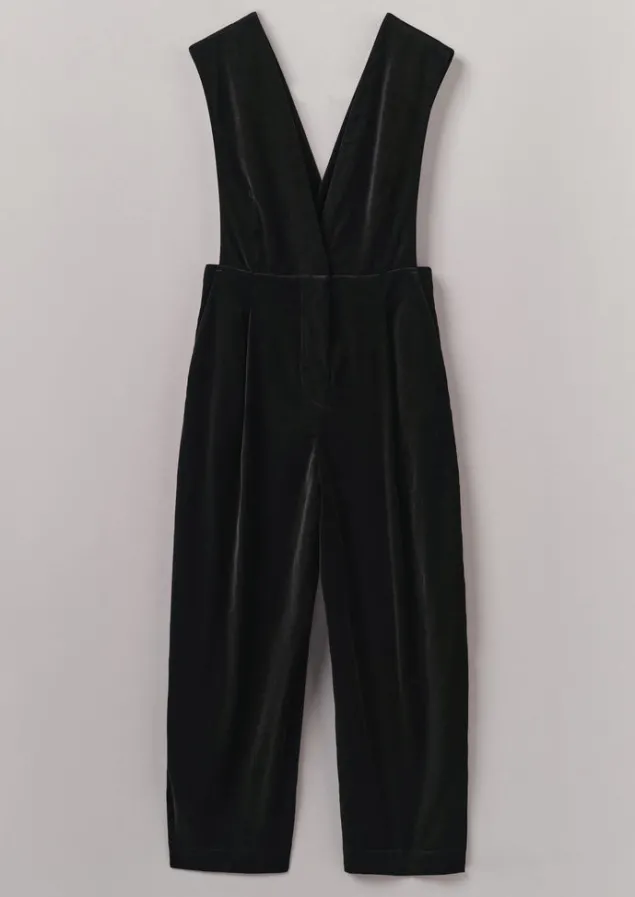 cotton_velvet_pinafore_jumpsuit_8.webp Velvet | Jumpsuits-TOAST Cotton Velvet Pinafore Jumpsuit BrownSlate