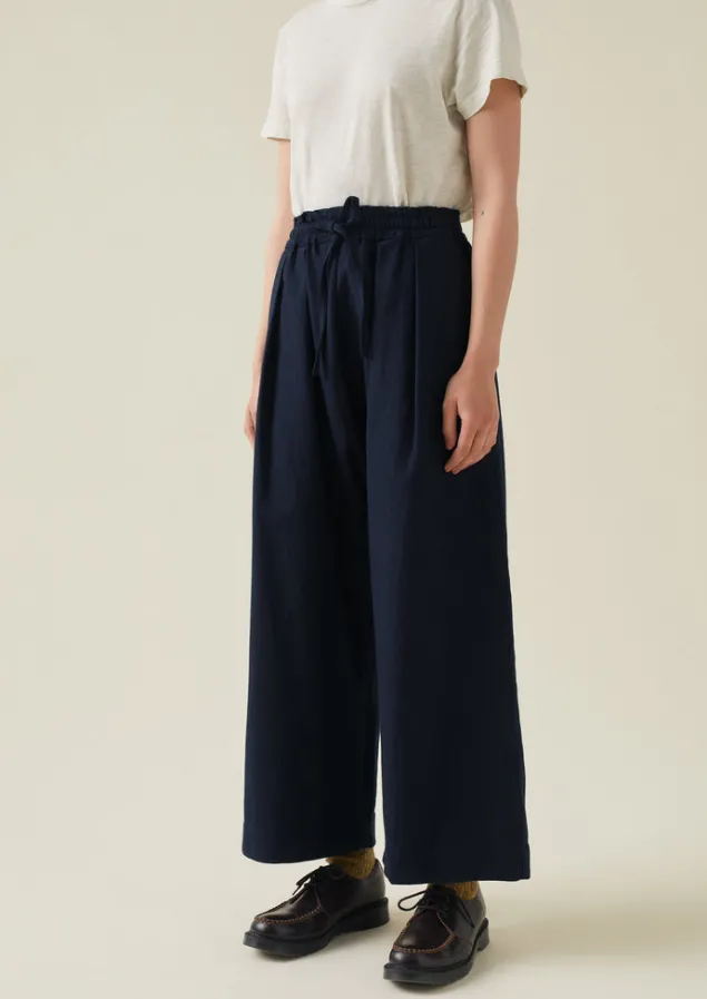 cotton_wool_herringbone_pull_on_trousers_4.webp Trousers-TOAST Cotton Wool Herringbone Pull On Trousers DarkNavy