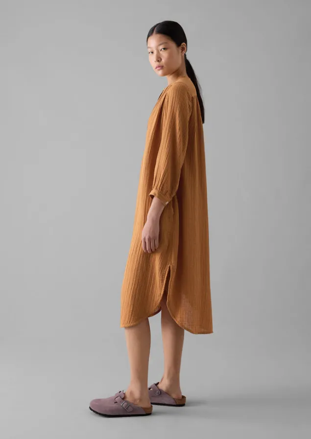 crinkle_cotton_kaftan_nightdress_3.webp Nightwear | Loungewear-TOAST Crinkle Cotton Kaftan Nightdress SoftCaramel