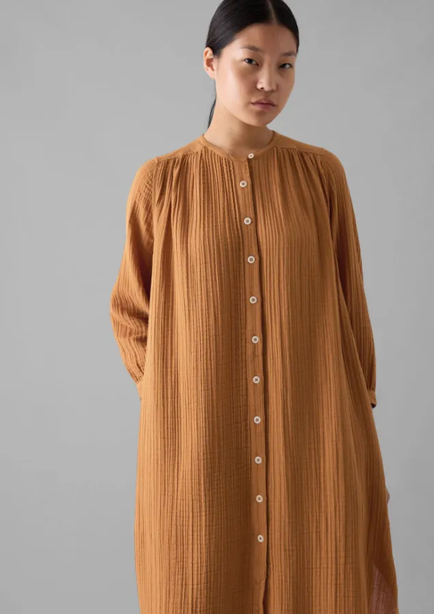 crinkle_cotton_kaftan_nightdress_4.webp Nightwear | Loungewear-TOAST Crinkle Cotton Kaftan Nightdress SoftCaramel