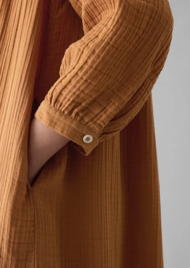 crinkle_cotton_kaftan_nightdress_7.webp Nightwear | Loungewear-TOAST Crinkle Cotton Kaftan Nightdress SoftCaramel