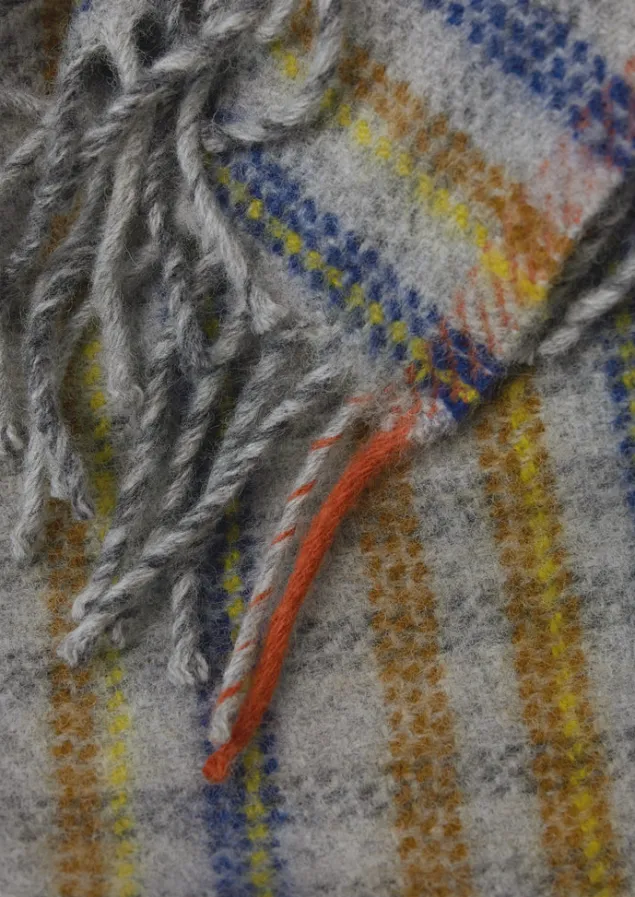 dashed_check_wool_blanket_2-1.webp Textiles | Blankets & Throws-TOAST Dashed Check Wool Blanket Multi