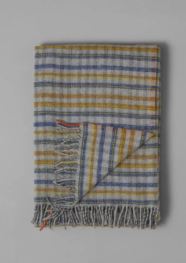 dashed_check_wool_blanket_9-1.webp Textiles | Blankets & Throws-TOAST Dashed Check Wool Blanket Multi