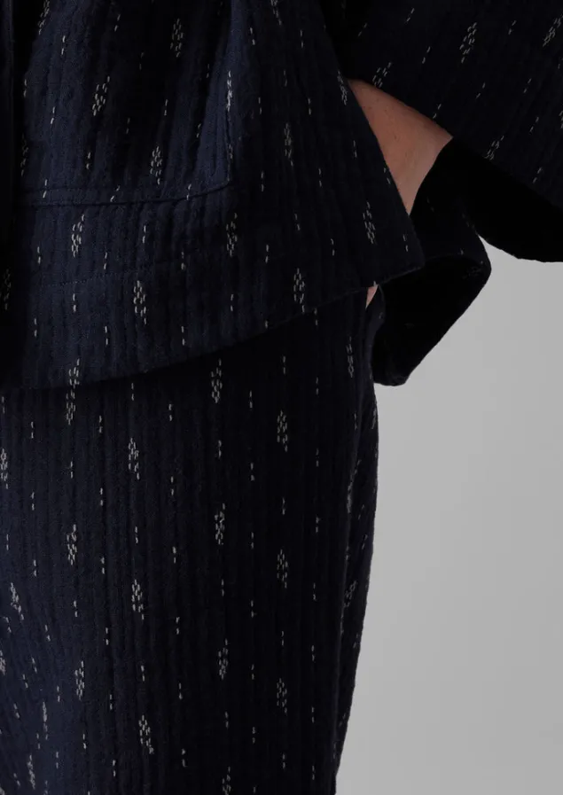 dobby_stitch_cotton_lounge_trousers_10.webp Loungewear | Trousers-TOAST Dobby Stitch Cotton Lounge Trousers IndigoBlue