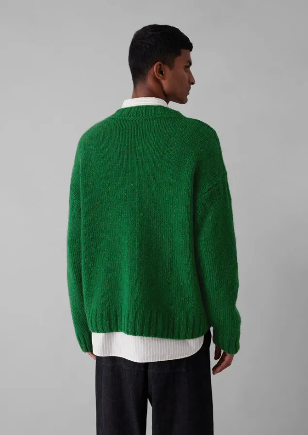 donegal_wool_high_neck_easy_sweater_3-1.webp Knitwear-TOAST Donegal Wool High Neck Easy Sweater Emerald