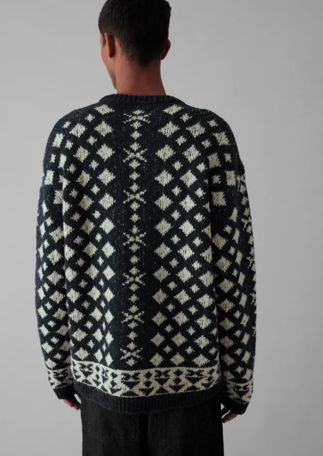 donegal_wool_jacquard_sweater_6.webp Knitwear-TOAST Donegal Wool Jacquard Sweater CharcoalMelange