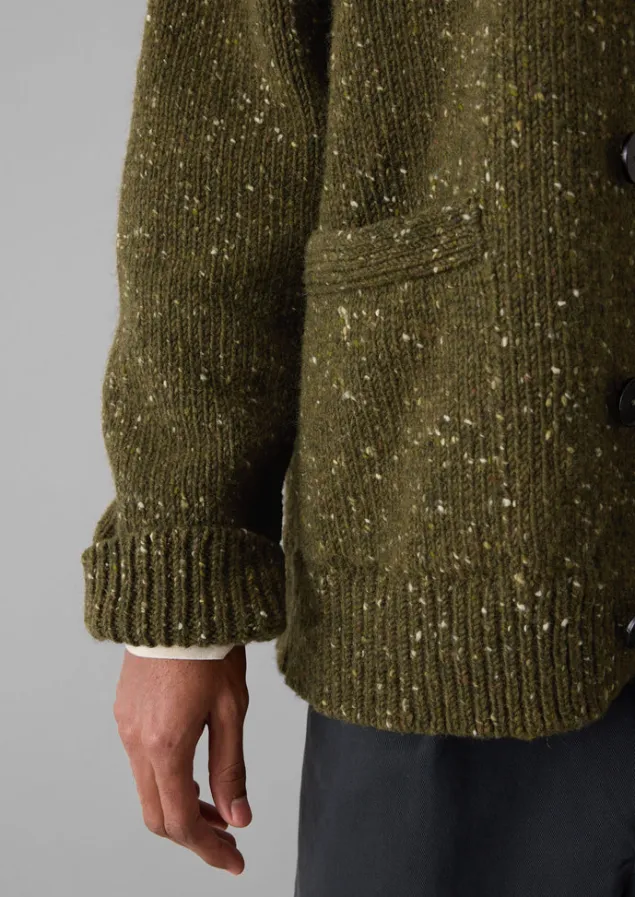 donegal_wool_vneck_cardigan_5.webp Knitwear-TOAST Donegal Wool V-Neck Cardigan Olive