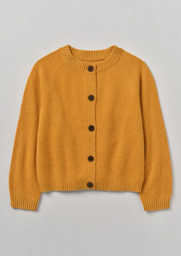Cashmere | Knitwear-TOAST Eden Wool Cashmere Raglan Cardigan GingerMelange