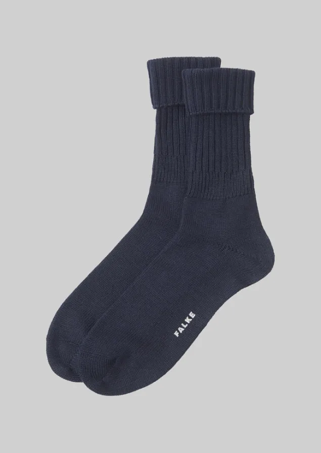 Socks & Tights-TOAST Falke Striggings Chunky Socks Navy