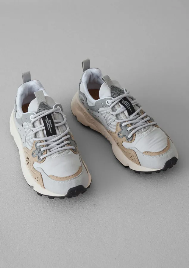 Trainers & Plimsolls-TOAST Flower Mountain Yamano Kaiso Trainers LightGrey