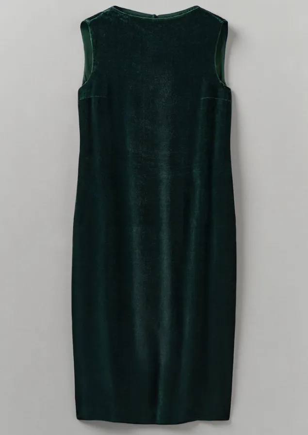 fluid_silk_velvet_dress_4.webp Velvet | Dresses-TOAST Fluid Silk Velvet Dress Onyx