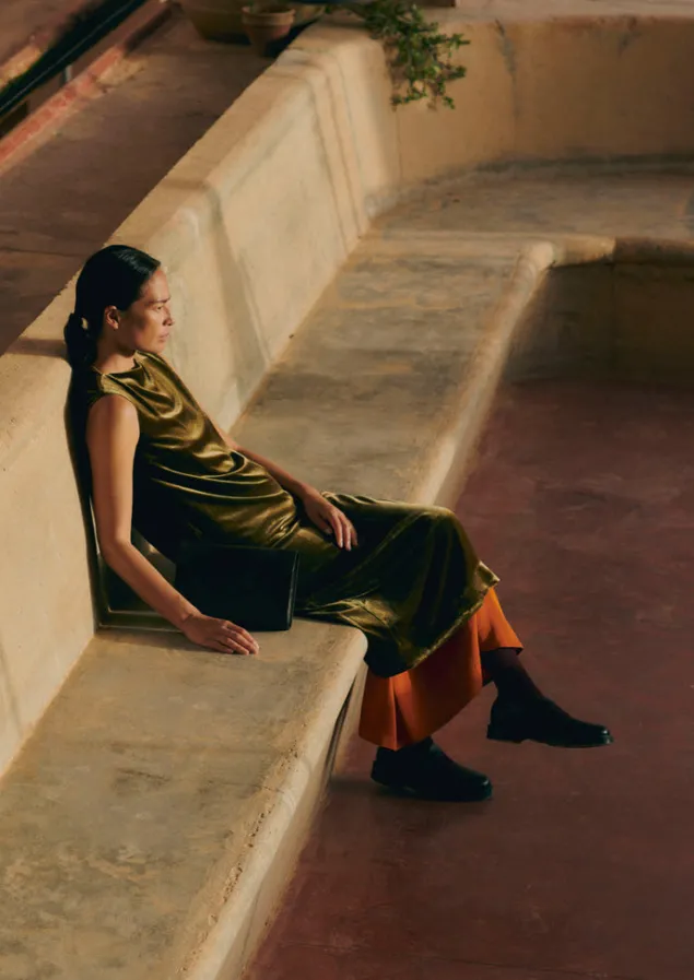 fluid_silk_velvet_dress_8.webp Velvet | Dresses-TOAST Fluid Silk Velvet Dress RichOlive