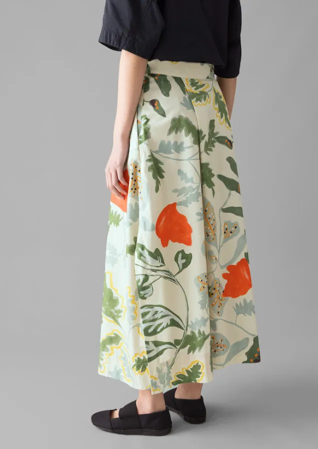 foliage_print_poplin_skirt_3.webp Skirts-TOAST Foliage Print Poplin Skirt Putty