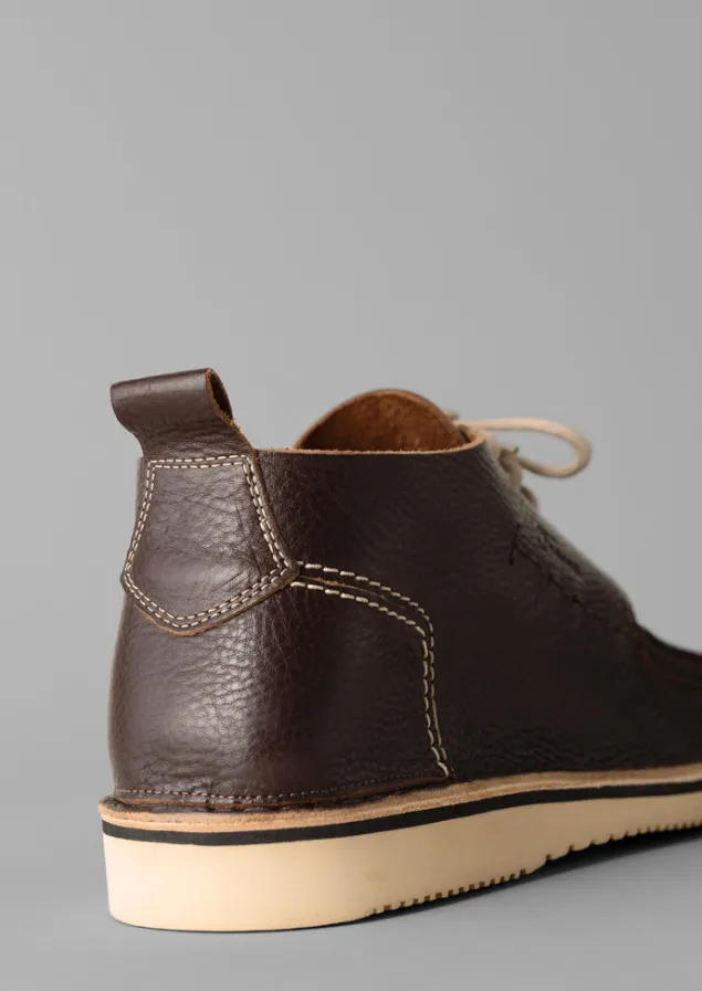 fracap_leather_camp_shoes_2.webp Shoes-TOAST Fracap Leather Camp Shoes DarkBrown