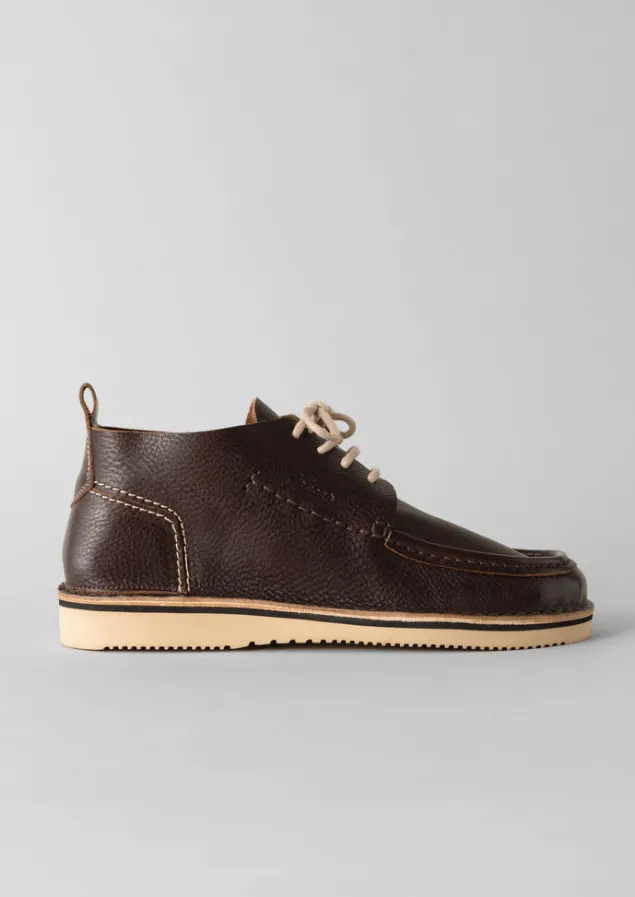 fracap_leather_camp_shoes_3.webp Shoes-TOAST Fracap Leather Camp Shoes DarkBrown