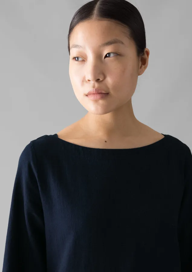 franca_indigo_twill_dress_3.webp Dresses-TOAST Franca Twill Dress Indigo