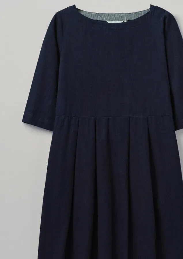 franca_indigo_twill_dress_5.webp Dresses-TOAST Franca Twill Dress Indigo