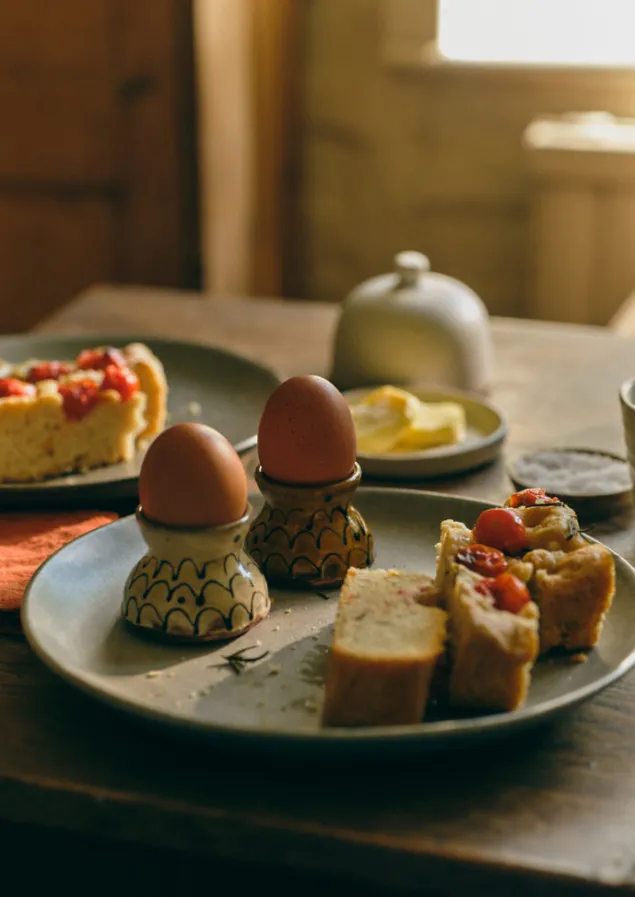 Ceramics | Kitchen-TOAST Frances Savage Egg Cup Set Honey/Terracotta