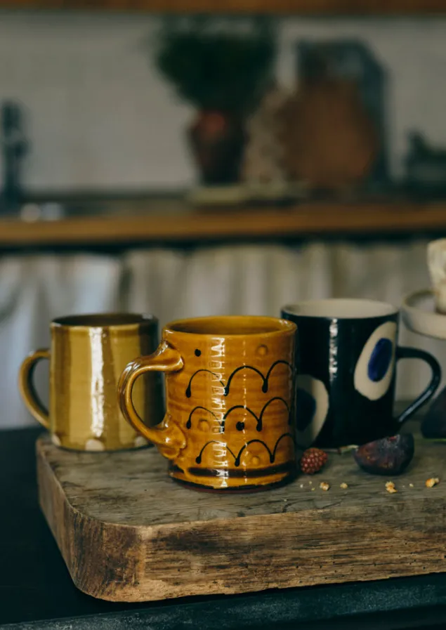 Ceramics | Tableware-TOAST Frances Savage Mug Honey/Terracotta