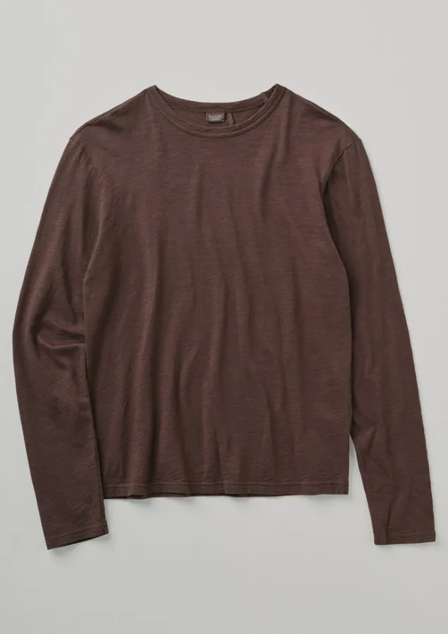 Loungewear | Tops & Tees-TOAST Frank Cotton Long Sleeve Tee Hickory