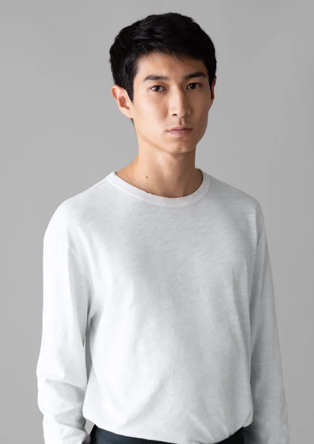 frank_cotton_long_sleeve_tee_3-2.webp Loungewear | Tops & Tees-TOAST Frank Cotton Long Sleeve Tee Chalk