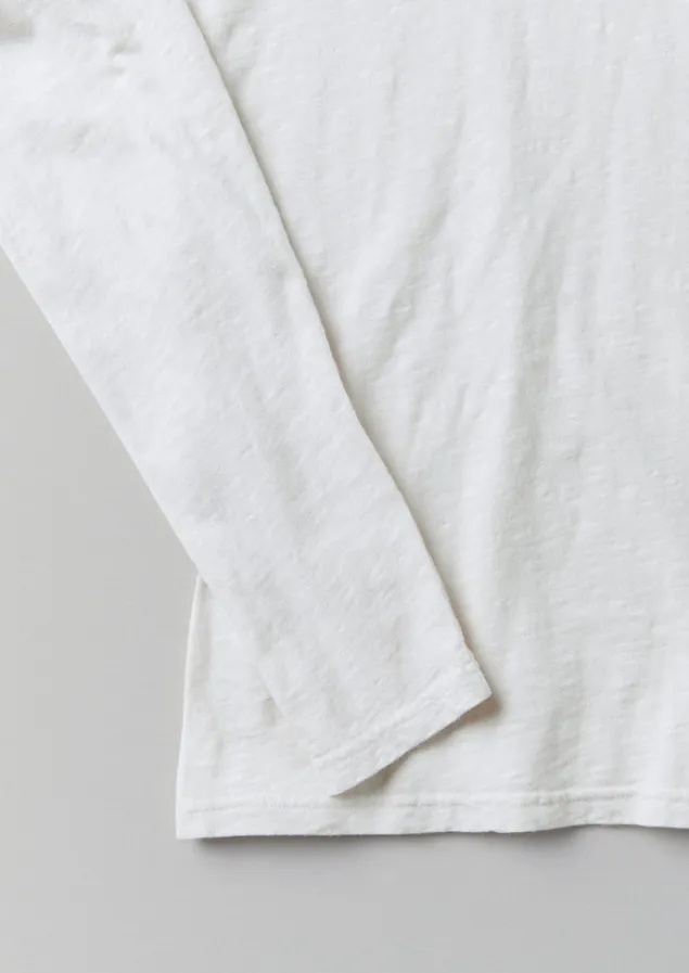 frank_cotton_long_sleeve_tee_6.webp Loungewear | Tops & Tees-TOAST Frank Cotton Long Sleeve Tee Chalk