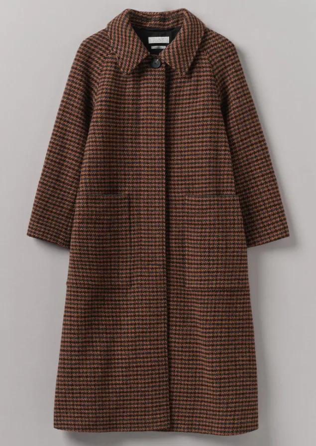 Coats & Jackets-TOAST Frankie Wool Houndstooth Raglan Coat