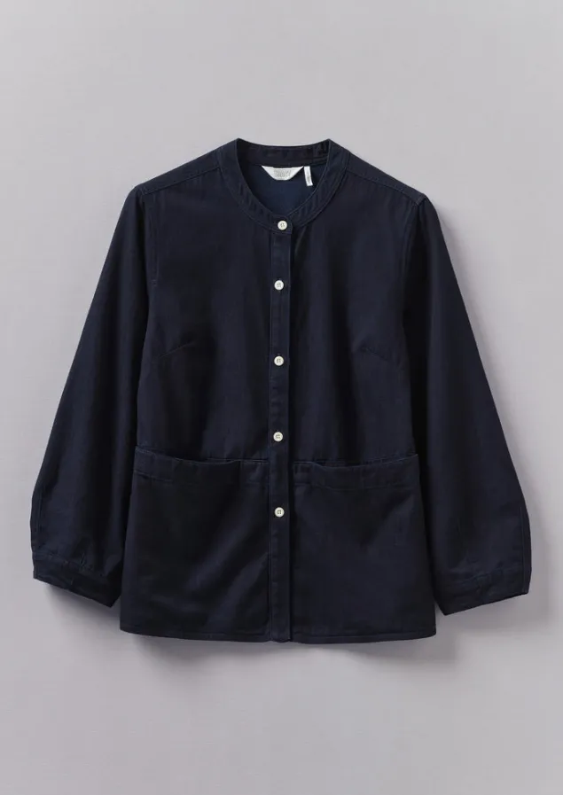 front_pocket_soft_indigo_twill_shirt_10.webp Workwear | Shirts-TOAST Front Pocket Soft Twill Shirt Indigo