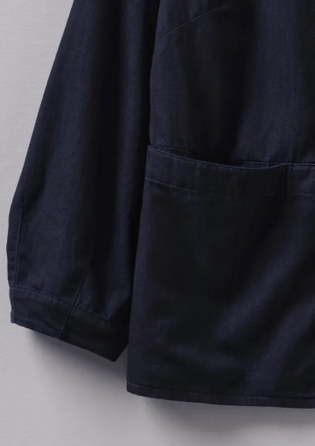 front_pocket_soft_indigo_twill_shirt_4.webp Workwear | Shirts-TOAST Front Pocket Soft Twill Shirt Indigo