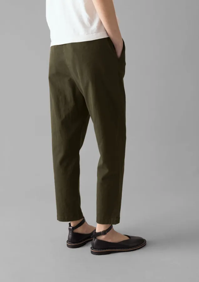 gabi_cotton_pull_on_trousers_4.webp Trousers-TOAST Gabi Cotton Pull On Trousers Loden