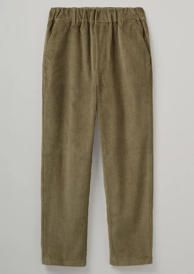Cord | Trousers-TOAST Gabi Organic Cord Pull On Trousers DarkPear