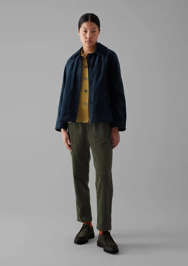 Cord | Trousers-TOAST Gabi Organic Cord Pull On Trousers Seaweed