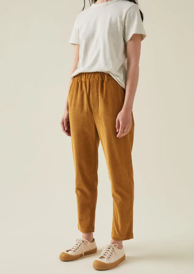 gabi_organic_cord_pull_on_trousers_4-2.webp Cord | Trousers-TOAST Gabi Organic Cord Pull On Trousers Toffee
