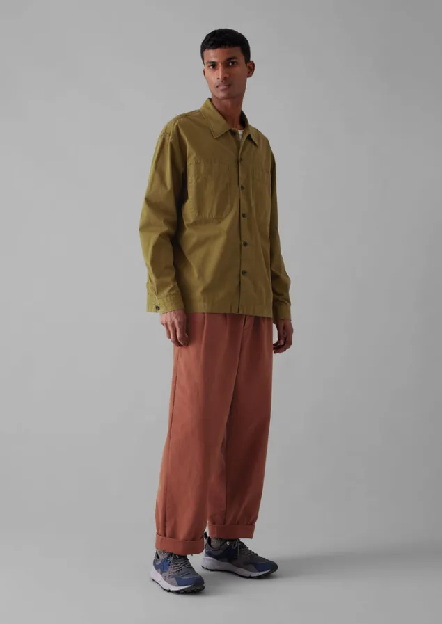 Workwear | Shirts-TOAST Garment Dyed Cotton Twill Shirt GoldenSand