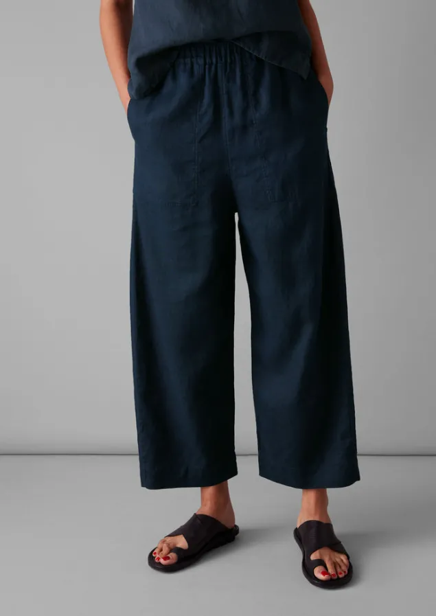 garment_dyed_linen_barrel_leg_trousers_7-2.webp Linen | Loungewear-TOAST Garment Dyed Linen Barrel Leg Trousers Midnight