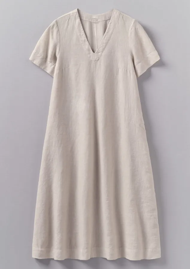 garment_dyed_linen_vneck_dress_6.webp Linen | Loungewear-TOAST Garment Dyed Linen V-Neck Dress Stone