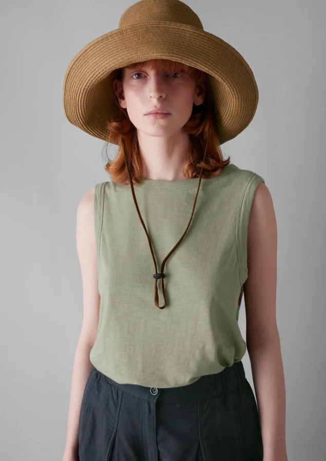 Jersey | Tops & Tees-TOAST Garment Dyed Organic Cotton Tank Top CeladonGreen