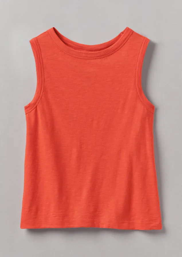garment_dyed_organic_cotton_tank_top_2.webp Jersey | Tops & Tees-TOAST Garment Dyed Organic Cotton Tank Top Pumpkin