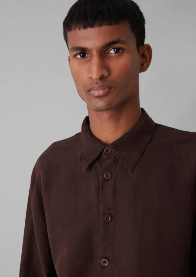 garment_dyed_point_collar_shirt_2.webp Shirts-TOAST Garment Dyed Point Collar Shirt DeepBurgundy